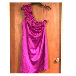 One shoulder cocktail dress